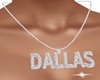 Dallas silver name neckl