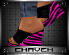 C| Pink Zebra Heels