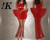 !K! Diamond Bow Gown Red