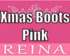 Pink Xmas Boots