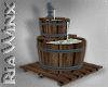 Rustic Barrel Fountain
