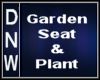 Garden Seat & Plant