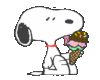 Snoopy Eating Icecream