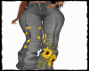 Summer Sunflower Jeans