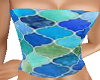 Cobalt Blue Pattern  Top