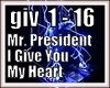 I give you my heart
