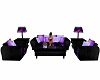 Black/Purple SofaSet