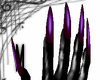 Long purple nails