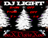 Xmas tree&snow dj light