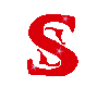 Letter S (2) Red Sticker