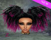 Curly Afro Blk Hot Pink