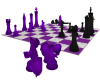 Purple/White Chess Set