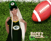 Packers Hat w/ Blonde Ha