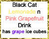 Black Cat Lemonade Glass
