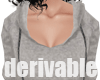 [3D] hooded top