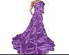 Purple Floral Gown