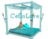 beach bed turquoise
