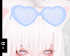 Ⓐ Blue Heart Glasses