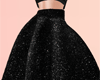 V. Black Glitter  Skirt