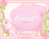 Pink Babygirl Croptop