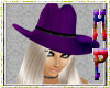 *E* purple cowgirl hat