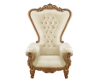 Cream and gold throne