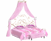 poseless pink canopy bed