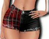 *AxA*2tone Shorts-Plaid