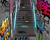 K neon stairway