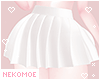 [NEKO] Pleated Skirt White