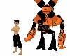 Orange Body Guard Robot