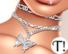 T! Butterfly Necklace