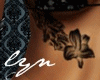 E! Flower tattoo