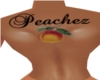 Peachez Back tattoo