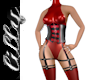 Red strap corset fit