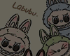Labubu chaveiro red