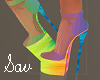 Rainbow Heels