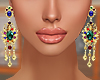 Gold Colorful Earrings