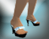 blue white heels