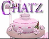 pink ani wedding cake