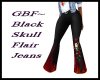 GBF~ Skull Blk Jeans