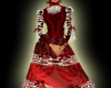 Red/wht victorian dress