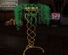 Gold tall stand/plant