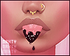 Black Glitter Tongue