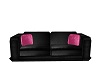 Poseless Blk/Pink Sofa