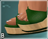 Green Ribbon Wedges