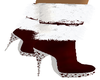 (J) Red/White Xmas Boots