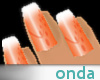 Onda Orange Nails w/ tip