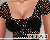 !M! Crochet Dress black