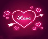 love heart neon
